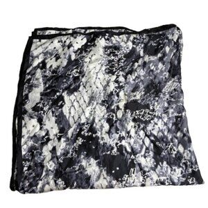 Tahari 100% Silk Scarf Hand Made Square Abstract Art Old Money Luxe Quiet Luxury